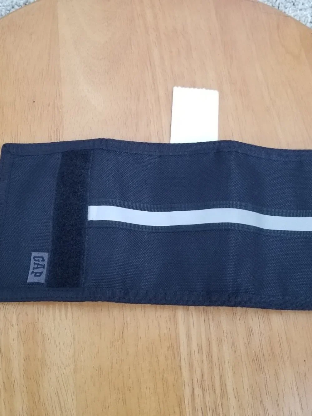 VTG GAP Tri-fold Wallet Black Hook and Loop Vintage with Tags Unused